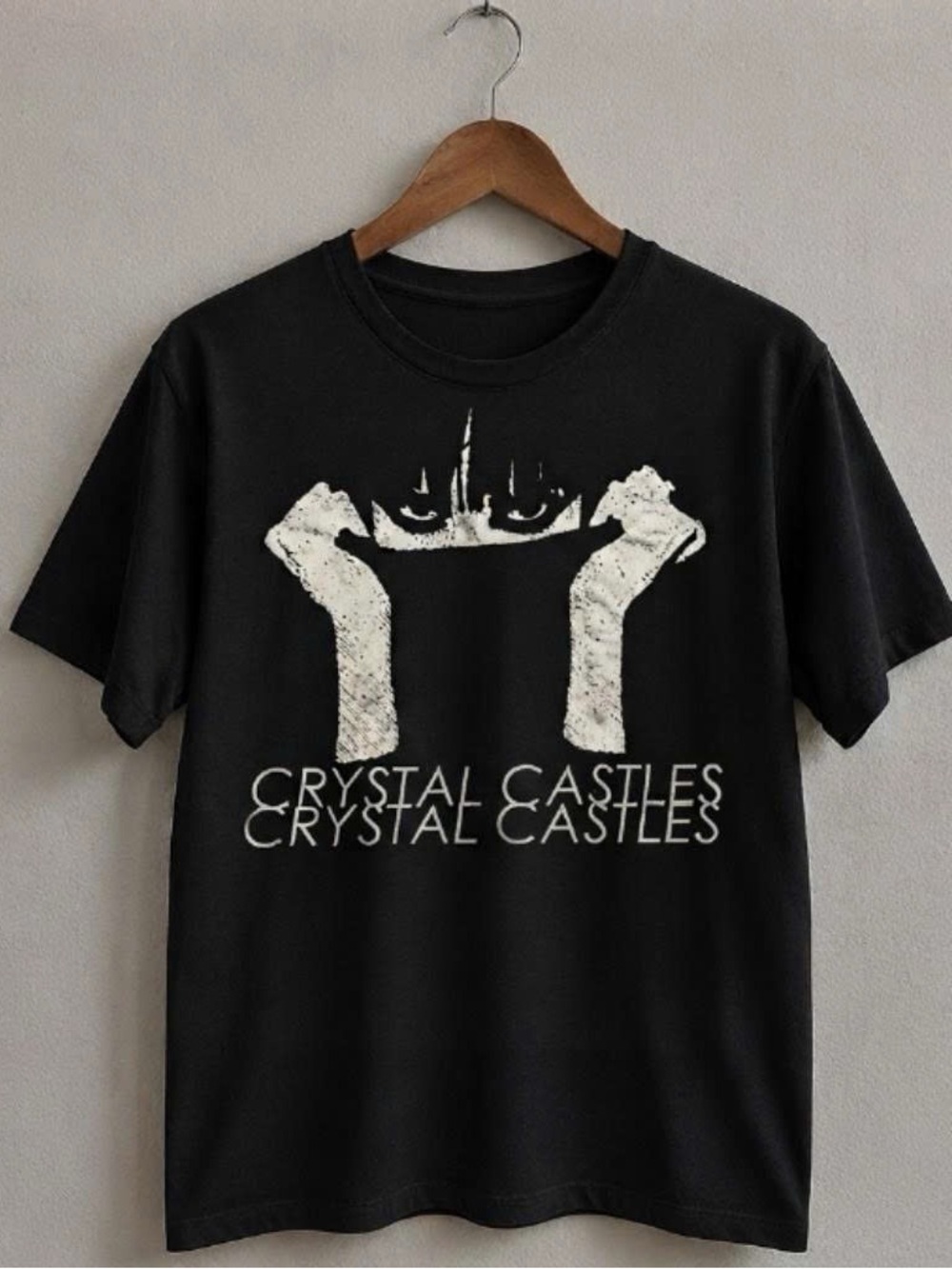 Gildan Black Graphic Band T-Shirt